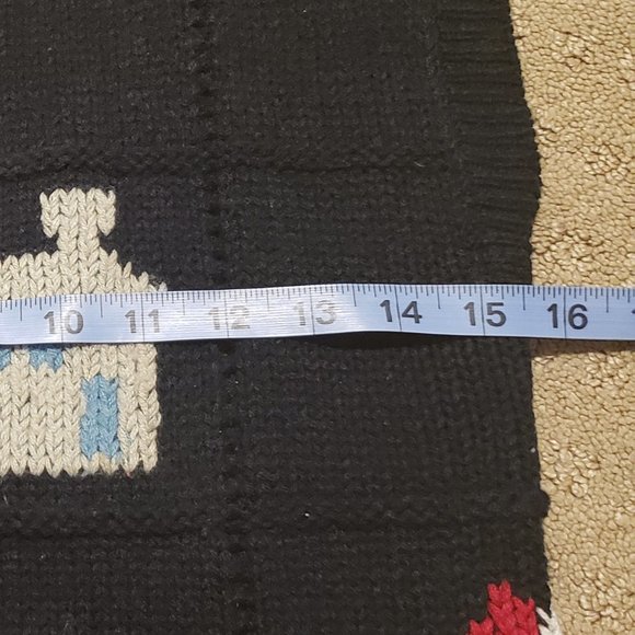 Currants Sweater Vest Vintage 90s Cottagecore Black | Women's Medium M Pre-owned - Picture 6 of 8